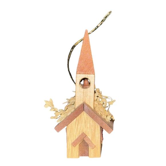 Gibson Holiday Church Ornament Christmas Trees Bell 1978 VTG Nostalgic Taiwan - Picture 1 of 7